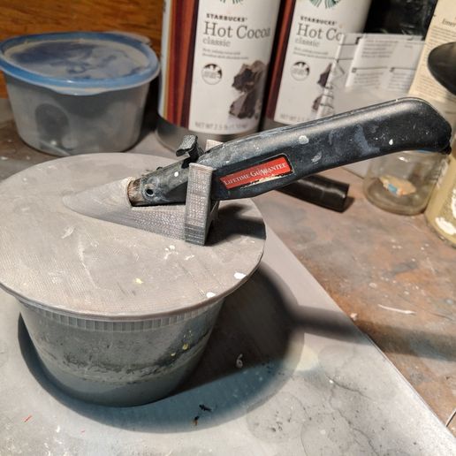 Airbrush Stand and Cleaning Station 3D model