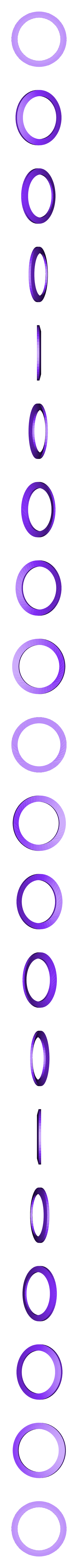 white_ring.stl Captain America Shield Keychain