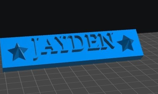 3D file Jayden Nameplate 👾 ・3D printable model to download・Cults
