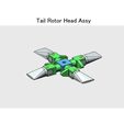 03-Rotor-Head-Assy01.jpg Download STL file Tail Rotor for Single Main Rotor Helicopter • 3D printable design, konchan77