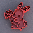 Conejo_zanahoria3.png Rabbit and carrot. Easter cookie cutter. Rabbit and carrot. Easter Cookie Cutter.