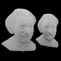 Albert.jpg Файл STL Альберт Эйнштейн - Настенный декор・Идея 3D-печати для скачивания