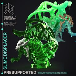 slime-displacer-1.jpg Slime Displacer - Slime Monster -  PRESUPPORTED - Illustrated and Stats - 32mm scale