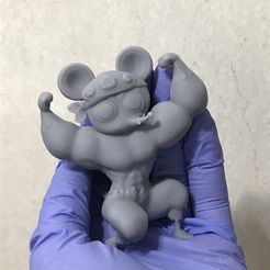 5152E879-9E79-46E8-B9D1-7C4DB6206B91.jpeg Fichier STL Muscle Mice *Manga Style* Pose 3・Modèle à télécharger et à imprimer en 3D