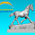 hjjhhjhj.png NFL Los Angeles Chargers statue -  American football  - 3d print