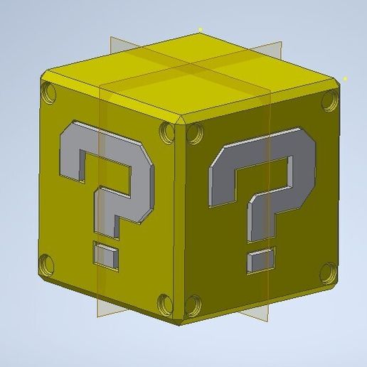Mario's block Question Mark Cube / Question Mark Cube