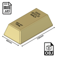 Gold-Bar-Box3.png Gold Bar Box | Gold | Home Decoration