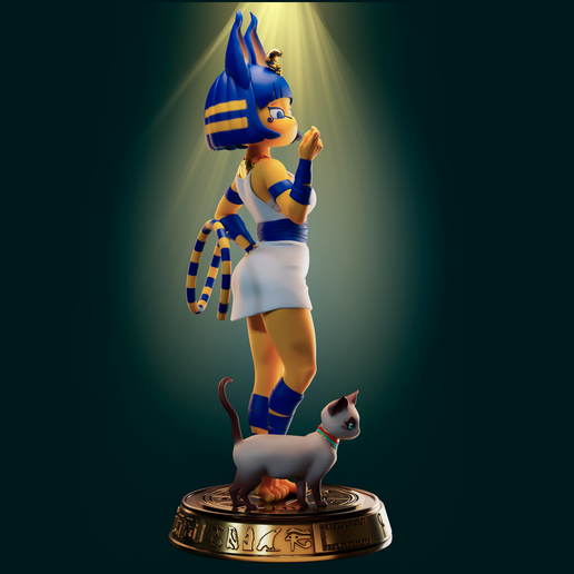 Preview3.png Ankha Animal Crossing 3D-Druck Modell