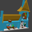 MAISON GARGAMEL COLEUR OUVZR.png STL file GARGAMEL AND AZRAEL POLLY POCKET・3D print design to download