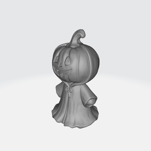 3.png Pumpkin in hoodie - 3d model