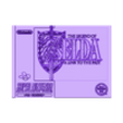 Jaquette Zelda snes positif.stl LITHOPHANE Cover Zelda Link to the past SNES Nintendo