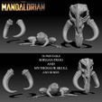 SKULLFROG-HORNS-PACK.jpg 3D PRINTABLE MYTHOSAUR SKULL  HORNS AND SORGAN FROG THE MANDALORIAN