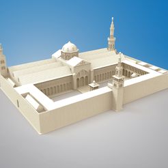 Renders-2.0-04.jpg STL-Datei Große Moschee von Damaskus - Syrien kostenlos・3D-Druck-Vorlage zum herunterladen