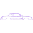 Oldsmobile_442 1987.stl Wall Silhouette: All sets