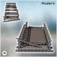 3.jpg Modular modern metal bridge with wooden plank (intact and damaged versions) (3) - Bailey Modern WW2 WW1 World War Diaroma Wargaming RPG Mini Hobby