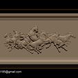 015.jpg Race Horse wood carving file stl OBJ and ZTL for CNC