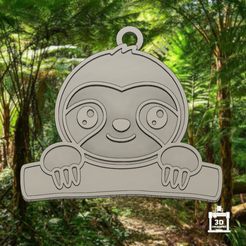 Post-15.png Sloth keychain