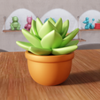 untitled4.png 3D Succulent Plant STL File - 479
