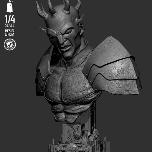 060825-StarWars-Savage-BustP-Image-007.jpg ПОРТРЕТНЫЙ БЮСТ ДИКАРЯ - ПРОТЕСТИРОВАН И ГОТОВ К 3D-ПЕЧАТИ