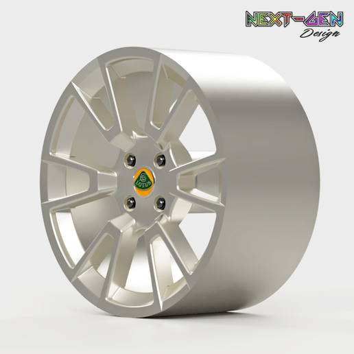 5.png Next-Gen Felge - Lotus Elise OEM - Echte Felgen für Scale-Modellautos (STL-Dateien)
