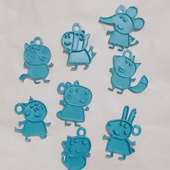 20230525_205150.jpg Archivo STL PEPPA Y SUS AMIGOS LLAVEROS 9・Diseño de impresión en 3D para descargar