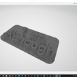 3DView.png I am Kenough Wall Plaque
