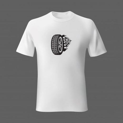 WHEEL WITH FIRE SVG / STL 3D model