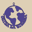 model.png 🌎 "Save Our Planet" Keychain: Protect the Earth with Style