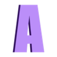 A.stl English Alphabet 26 letters