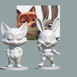 IMG_5364.png (Zootopia collection) Judy hopps and nick Figure and keychain
