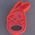 Conejo_huevo2.png Easter Cookie Cutter Set: Easter Bunny. Easter Cookie Cutter Pack: Easter Bunny.