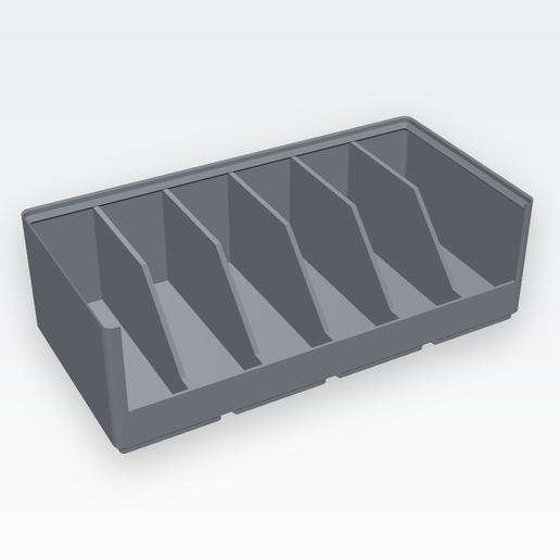 Gridfinity 4x2 7U soporte de pinzas y alicates (6 ranuras) / 4x2 7U plier & tweezer rack (6 slots)