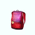 I_00010.jpg BACKPACK 3D MODEL - 3D PRINTING - BACKPACK STUDENT SCHOOL STUDENT BOY GIRL EXCURSION BOOK PEN PENCIL SUITCASE