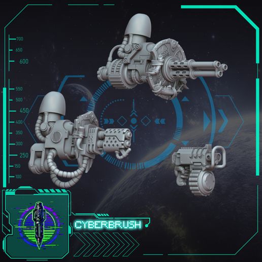 Space Viking Exterminator Ranged Weapons 3D model