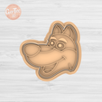 1.622.png MASHA'S WOLF AND BEAR Cutter + Stamp / Cookie Cutter