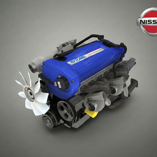 Nissan RB26DETT Engine Model - JDM Legend Skyline GT-R - 3D Printable