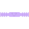 superman_mask_band.stl Customized Face Mask Buckle