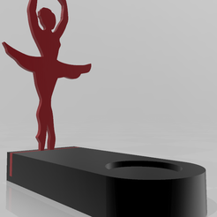 09.png Archivo STL Portavelas Gatos Ballet・Modelo para descargar y imprimir en 3D