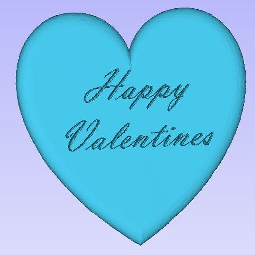 Valentines heart 3D model