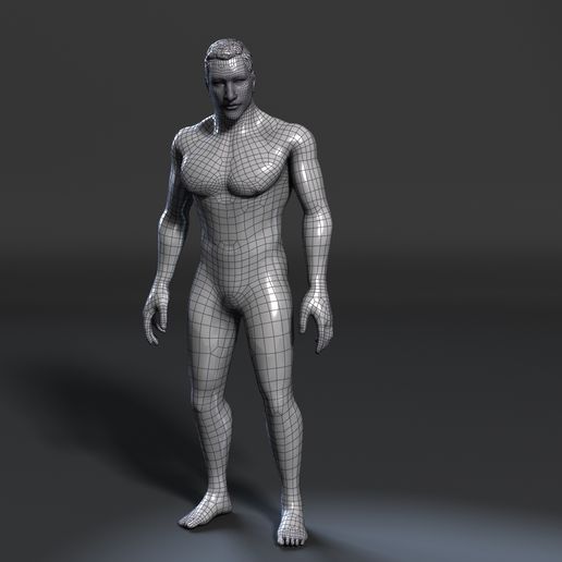 4.jpg 3D file Naked Old Man-Rigged 3d game character Low-poly 3D model・3D print design to download, igorkol1994