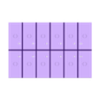 Cab30x60_6x2.stl ADAPTER TRAY WARGAMES rectangle 25 x 50