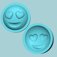 00main.png Emoji 01 Ojos de Corazón - Moldeado Arreglo Espuma EVA Artesanía