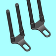 Adjustable-Snag-ears-with-versatile-dimensions.png Snag Bars Ears [ADJUSTABLE]  | Carp Fishing Rod Holder, Lock  | Print-in-place