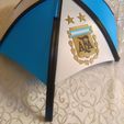 InShot_20221206_190033920.jpg World Cup umbrella, Argentine national team, head parasol