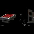 15.jpg Modern Pool table, complete with accessories, 1:5 scale, 3D Model Printing Miniature Assembly File STL - OBJ