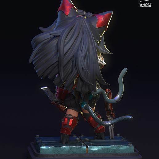 Nekomata-03.png Nekomata - Chuya Factory Chibi Collector Series Modelo de impresión 3D