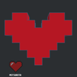 1.png 8 Bit Heart Straw Topper for Stanley Cup