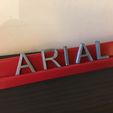 ARIAL.jpg ARIAL font uppercase 3D letters STL file
