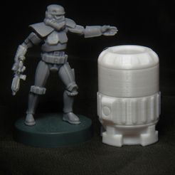 mini w fuel (black).jpg Free STL file Star Wars Legion scale Rhydonium Fuel Canister・Design to download and 3D print