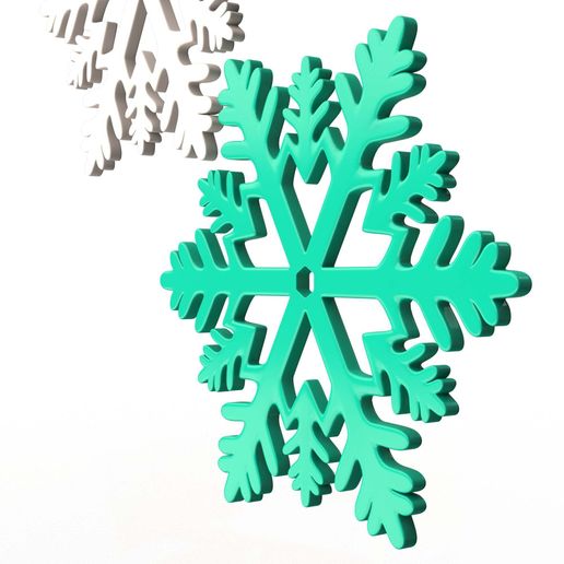 0000-51.jpg Снежинка Эмодзи 02.Печать на месте с 3MF в комплекте. (Без опор и плотов)